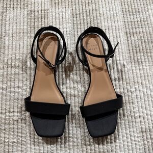 a new day Black Strap Sandals